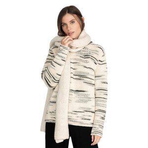 Calme Alpaca Wool Chunky Knit Scarf Ivory